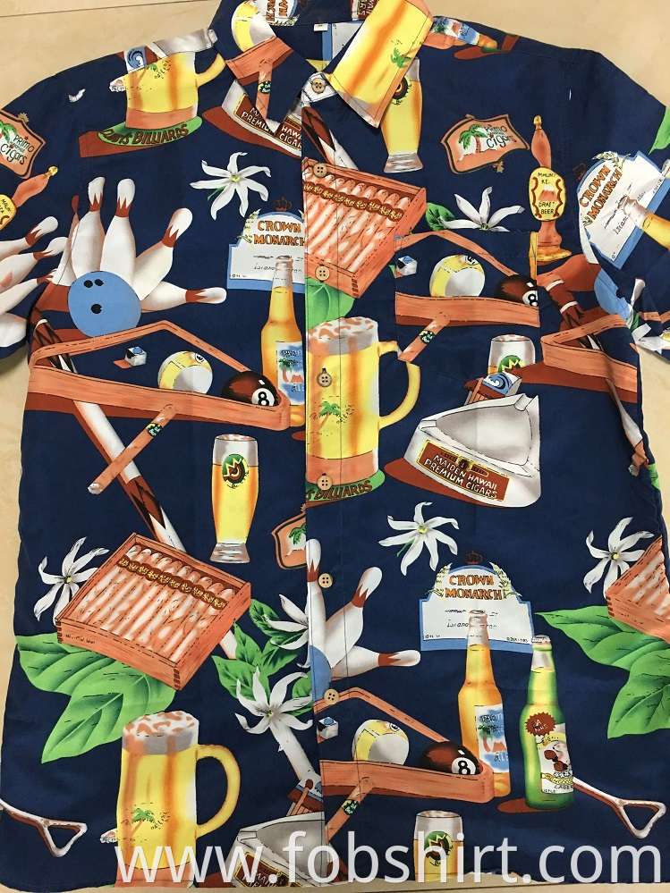 Hot Sale Men Hawaiian Casual Shirt